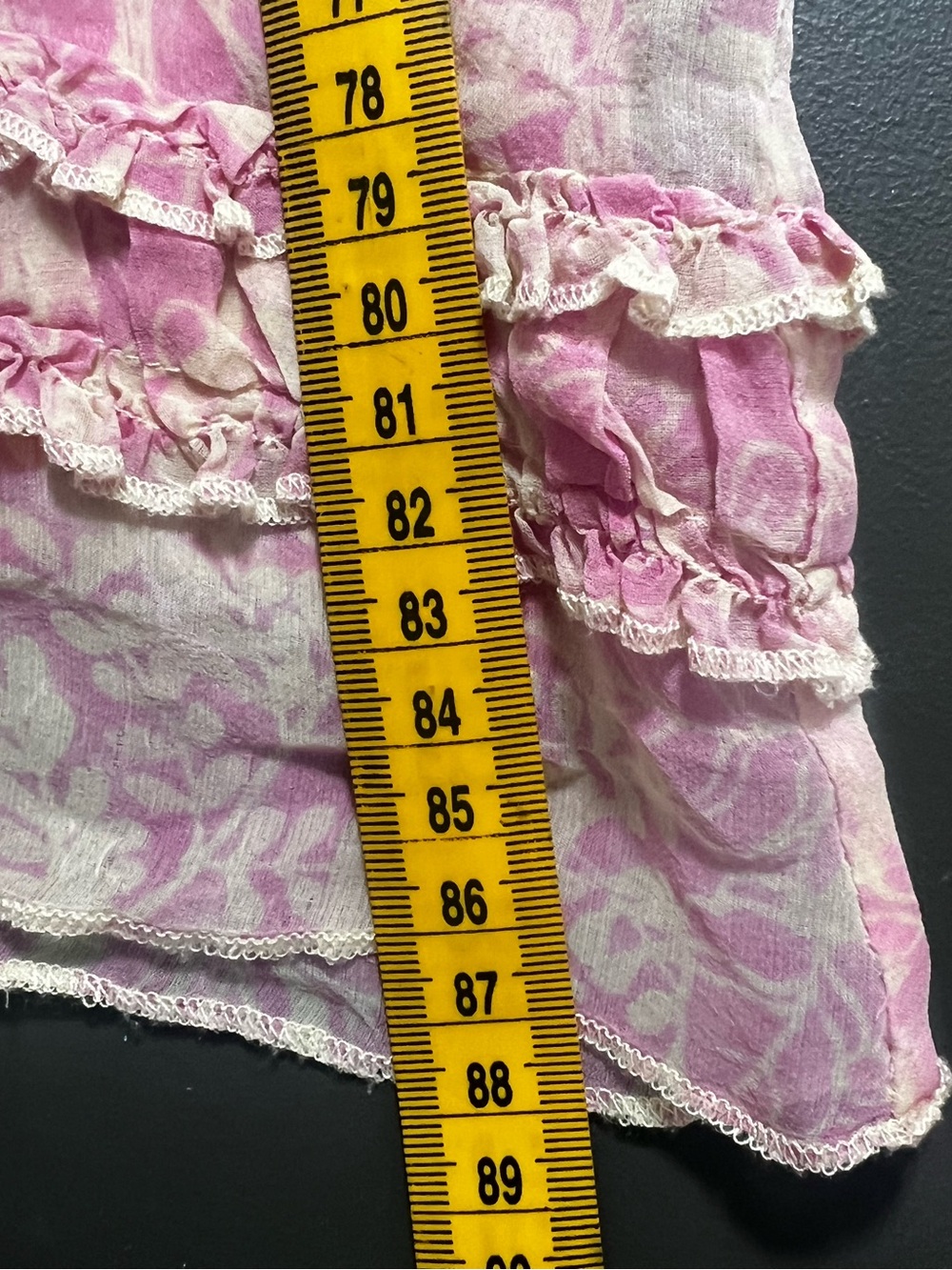 Da-Nang Silk Tropical Dress Y2K Pink Ruffle - Picture 12 of 12
